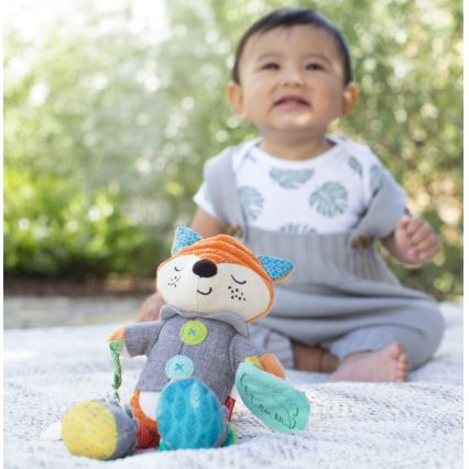 Infantino - Juguete de peluche con mordedor 30 cm male zorro