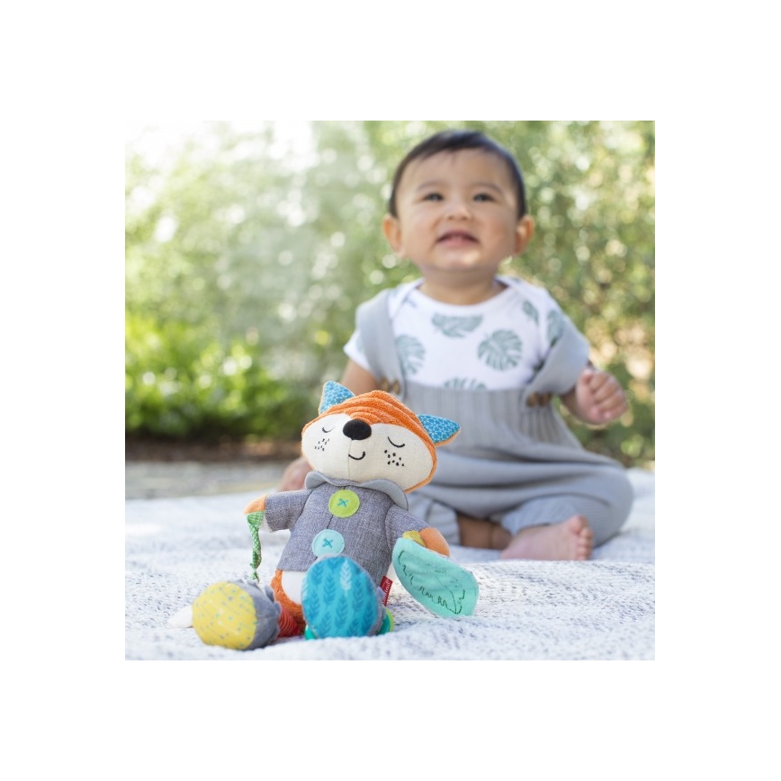 Infantino - Juguete de peluche con mordedor 30 cm male zorro