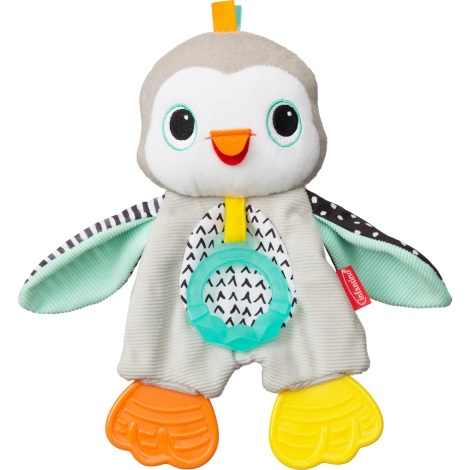 Infantino - Juguete de peluche con pingüino mordedor