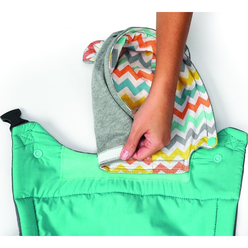 Infantino - Portabebé CUDDLE UP verde