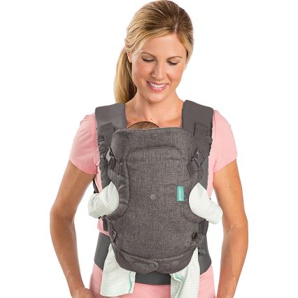 Infantino - Portabebé FLIP ADVANCED 4en1 gris oscuro