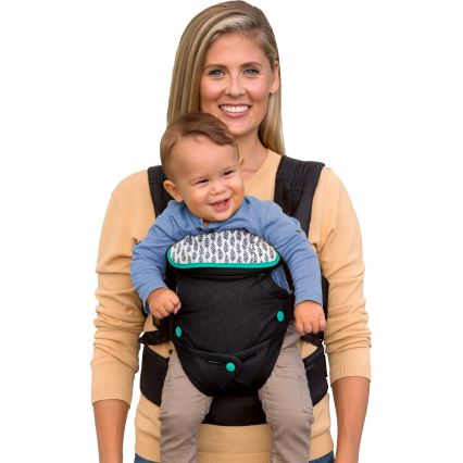 Infantino - Portabebés FLIP ADVANCED 4en1 negro