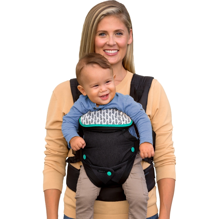 Infantino - Portabebés FLIP ADVANCED 4en1 negro