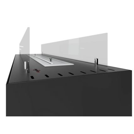 InFire - Chimenea BIO 110x65 cm 3,5kW negro
