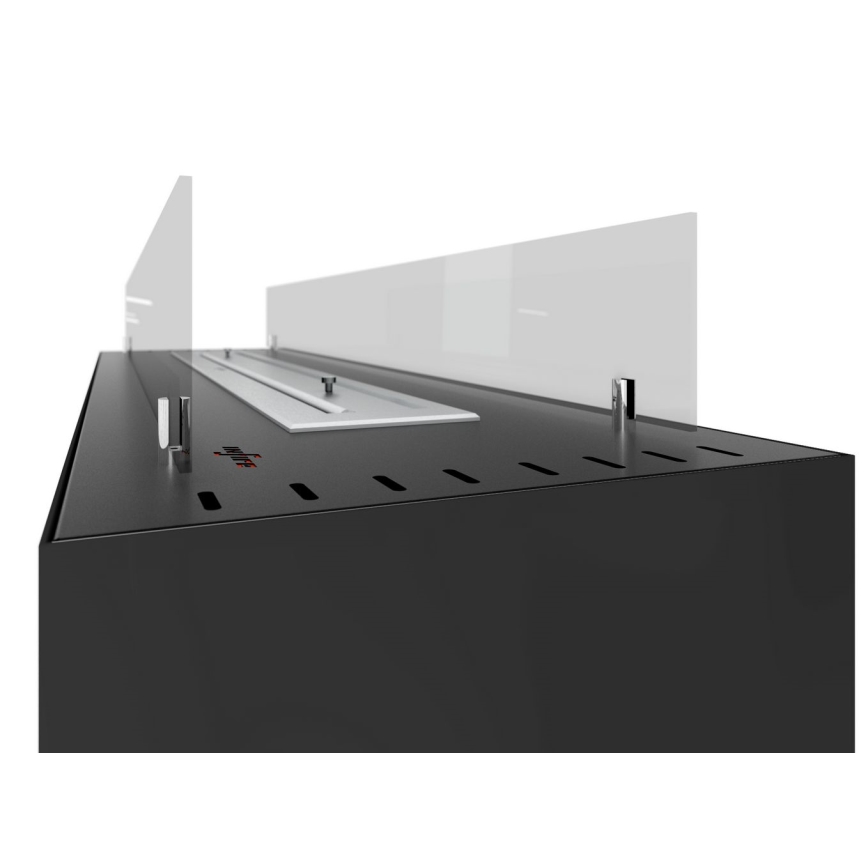 InFire - Chimenea BIO 110x65 cm 3,5kW negro
