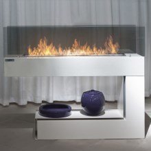 InFire - Chimenea BIO 110x85,5 cm 3kW blanco