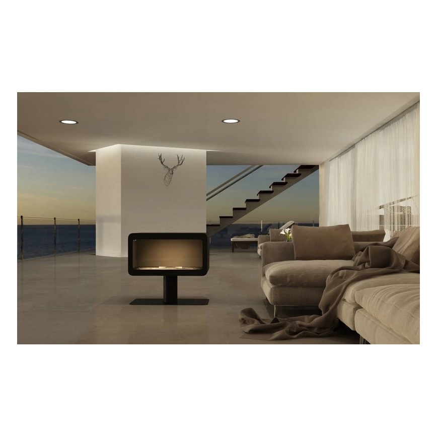 InFire - Chimenea BIO 82,5x74,3 cm 3kW negro
