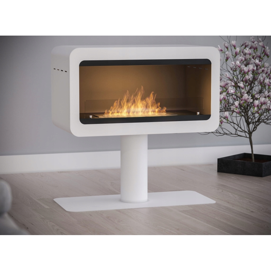 InFire - Chimenea BIO 82,5x78 cm 3kW blanco