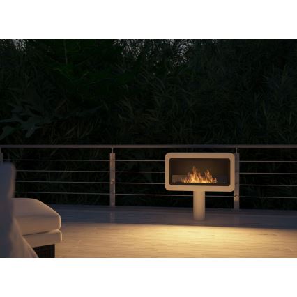 InFire - Chimenea BIO 82,5x78 cm 3kW blanco