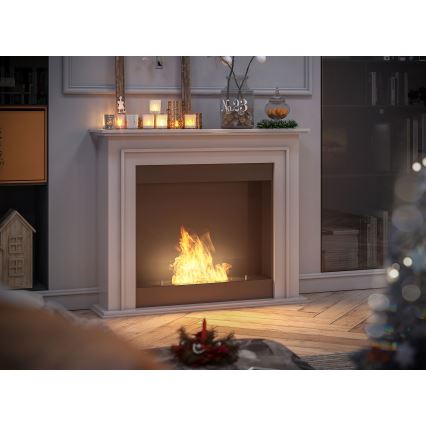 InFire - Chimenea BIO 90x112,5 cm 3kW blanco+