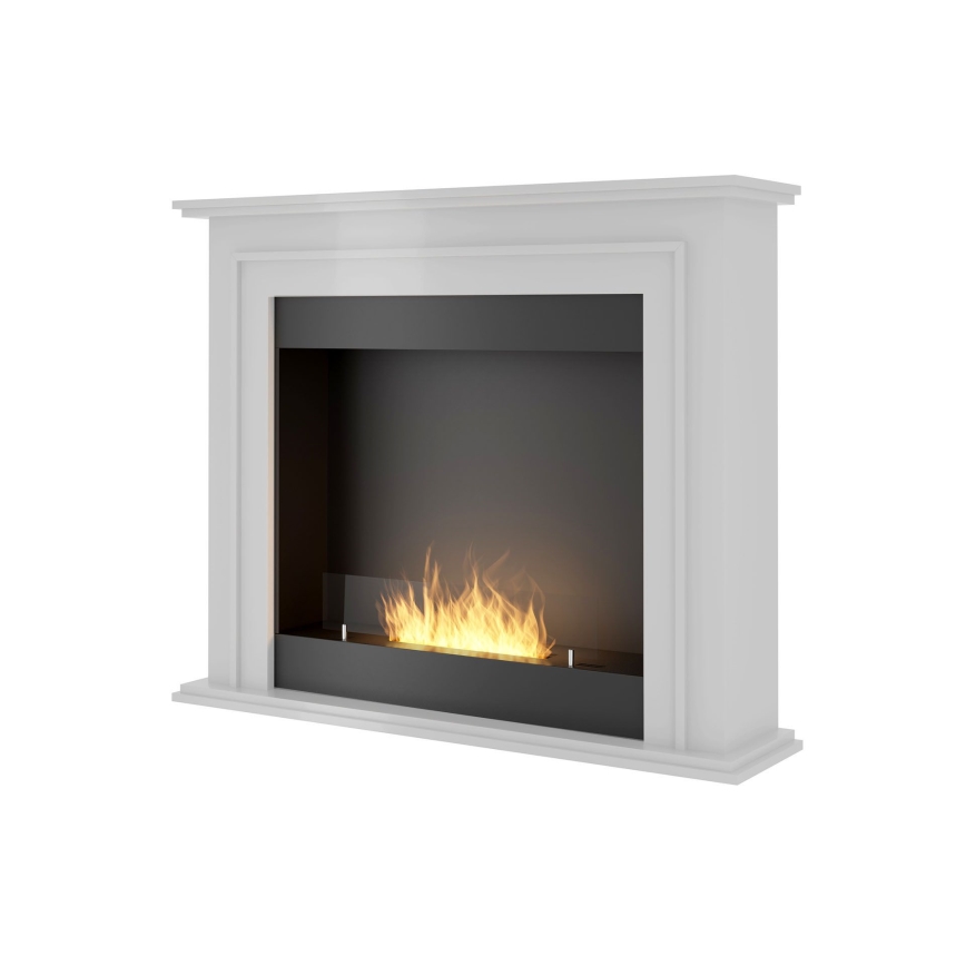 InFire - Chimenea BIO 90x112,5 cm 3kW blanco+