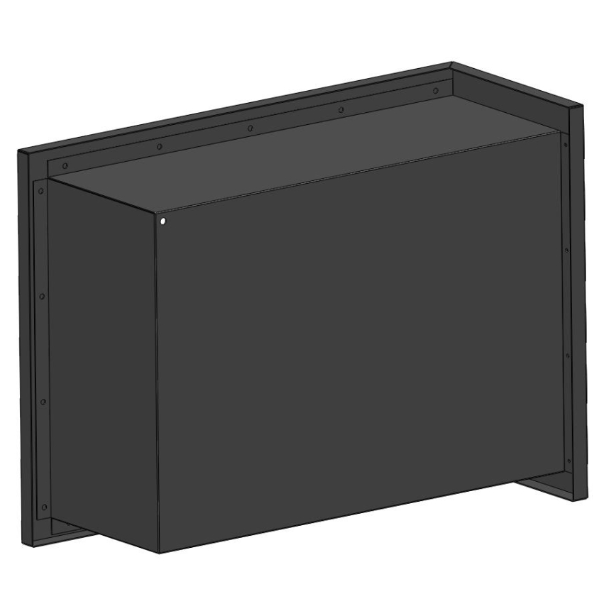 InFire - Chimenea BIO de esquina 45x60 cm 3kW negro