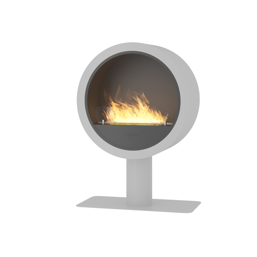 InFire - Chimenea BIO diámetro 72,5 cm 3kW blanco