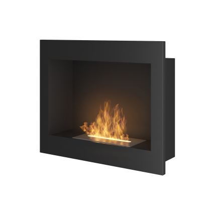 InFire - Chimenea BIO empotrable 49x60 cm 3kW negro