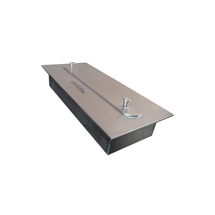 InFire - Chimenea BIO empotrable 49x60 cm 3kW negro