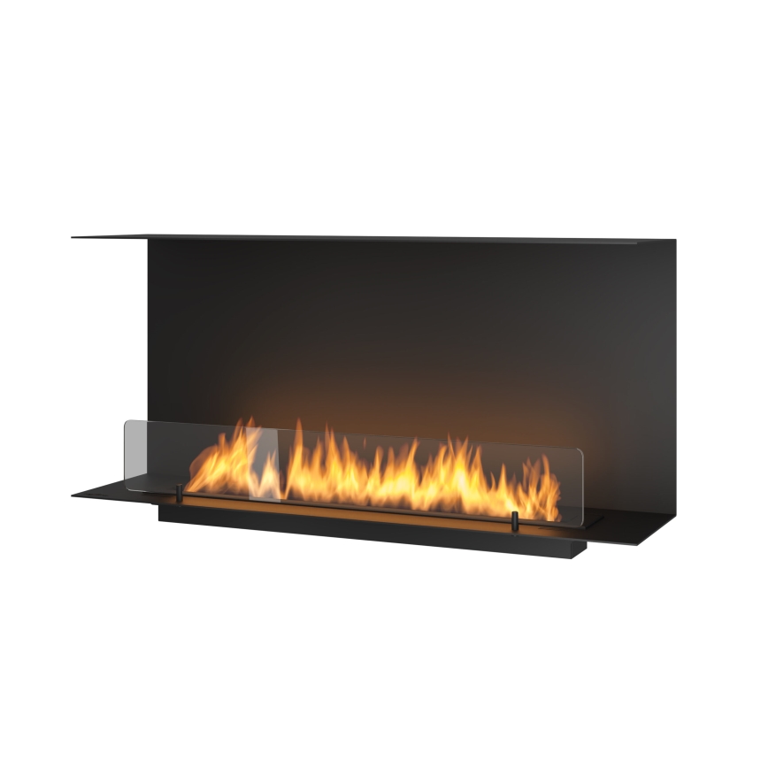 InFire - Chimenea BIO empotrada 100x45 cm 3kW negro