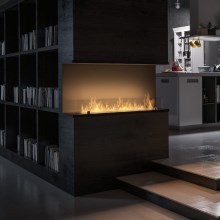 InFire - Chimenea BIO empotrada 100x50 cm negro