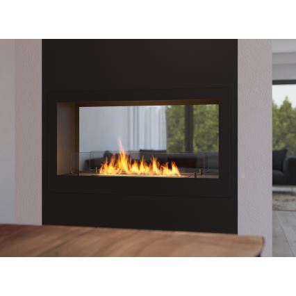 InFire - Chimenea BIO empotrada 90x50 cm 3kW doble cara