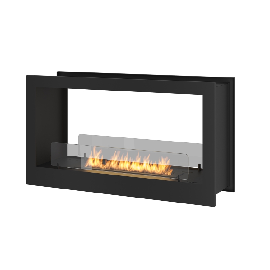 InFire - Chimenea BIO empotrada 90x50 cm 3kW doble cara