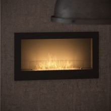 InFire - Chimenea BIO empotrada 90x50 cm 3kW negro