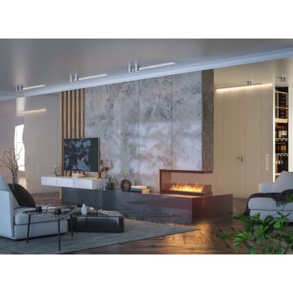 InFire - Chimenea de esquina BIO 120x50 cm 3kW bifacial