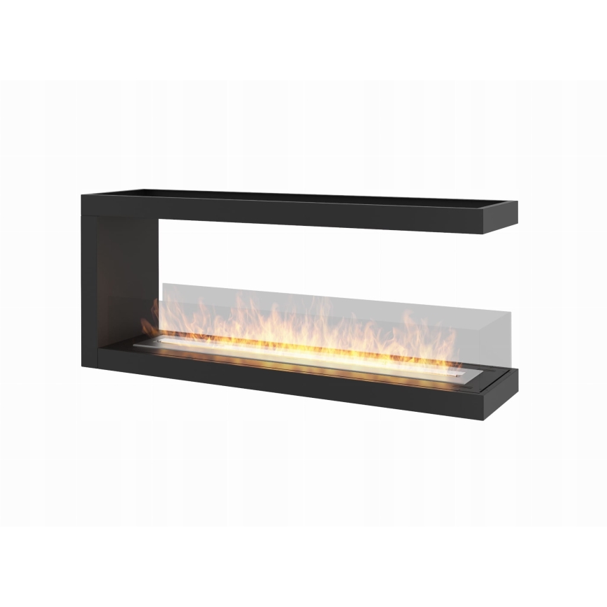 InFire - Chimenea de esquina BIO 120x50 cm 3kW bifacial