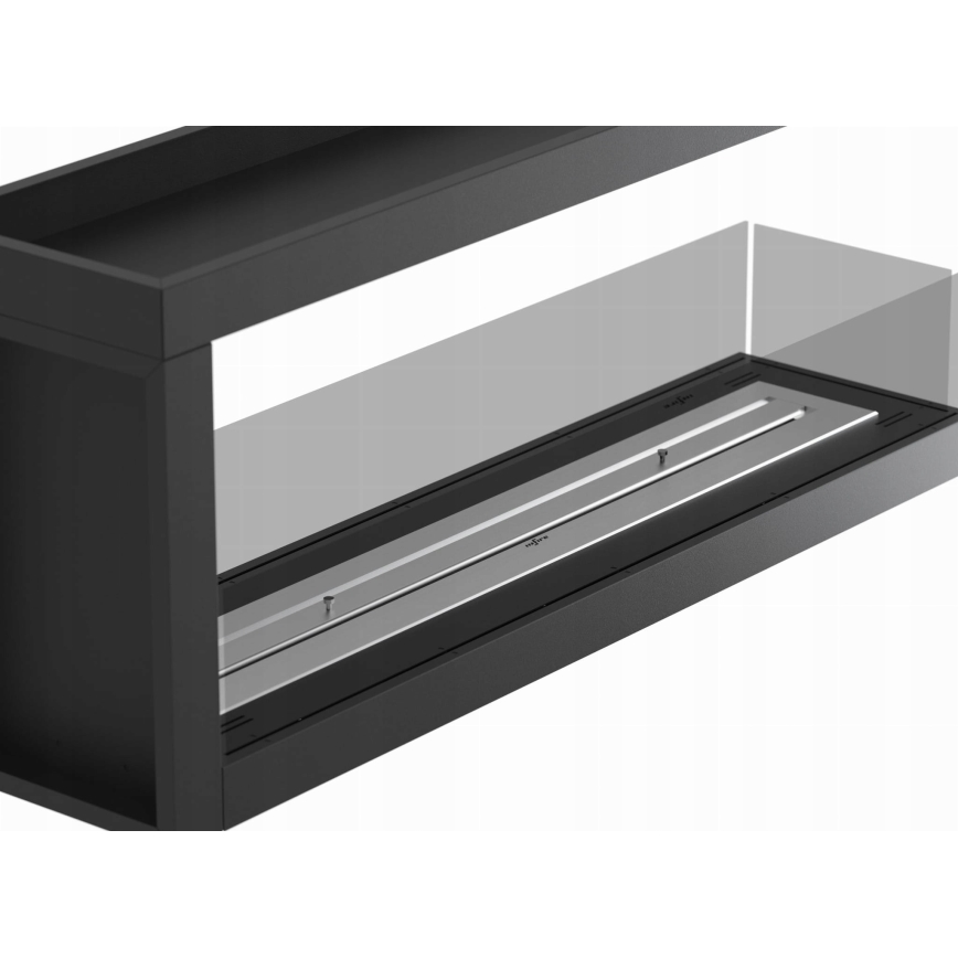 InFire - Chimenea de esquina BIO 120x50 cm 3kW bifacial