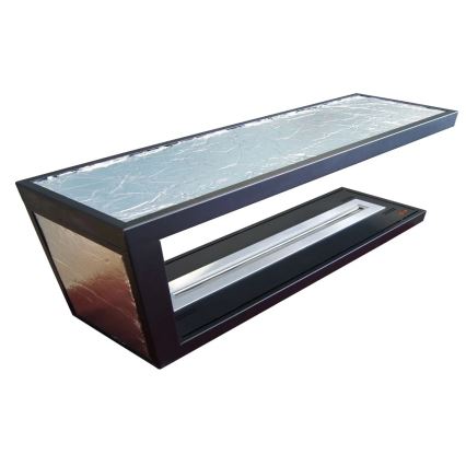 InFire - Chimenea de esquina BIO 120x50 cm 3kW bifacial