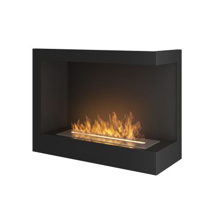 InFire - Chimenea de esquina BIO 45x60 cm 3kW negro