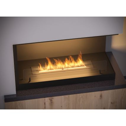 InFire - Chimenea de esquina BIO 80x45 cm 3,5kW negro