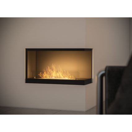 InFire - Chimenea de esquina BIO 80x45 cm 3,5kW negro