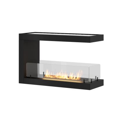 InFire - Chimenea de esquina BIO 80x50 cm 3kW bifacial