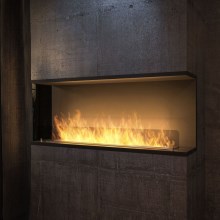InFire - Chimenea esquinera BIO 100x50 cm doble cara