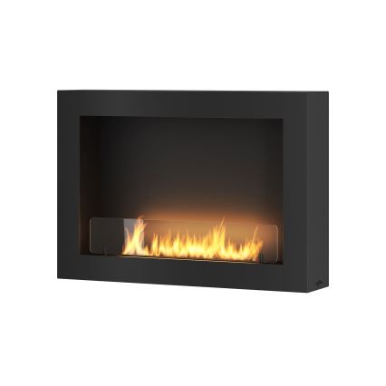 InFire - Chimenea mural BIO 80x56 cm 3kW negro