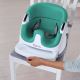 Ingenuity - Asiento de silla de comedor 2en1 BABY BASE turquesa