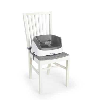 Ingenuity - Asiento de silla de comedor 2en1 SMARTCLEAN TODDLER gris