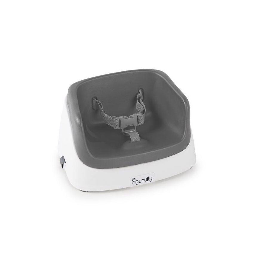 Ingenuity - Asiento de silla de comedor 2en1 SMARTCLEAN TODDLER gris