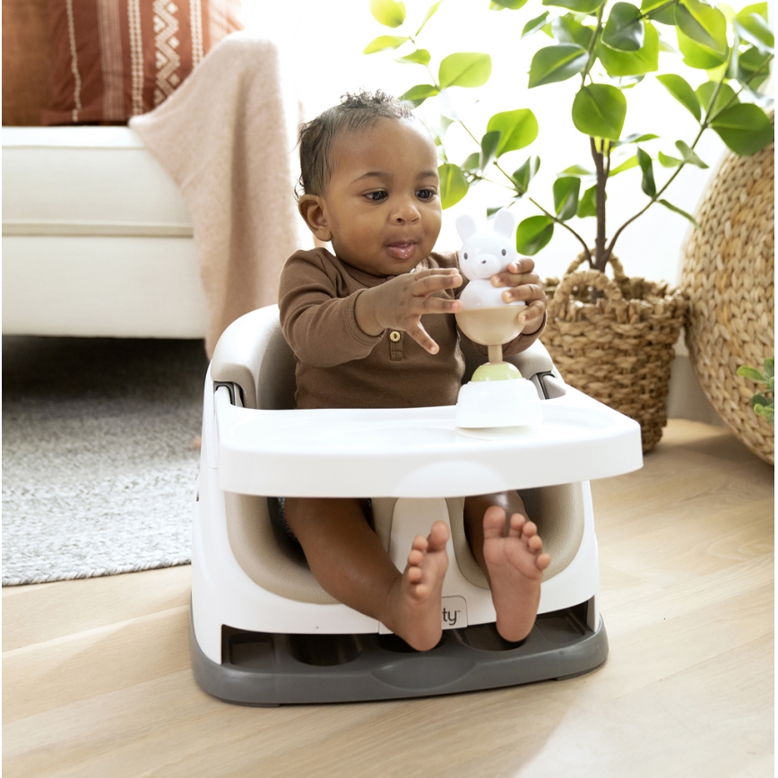 Ingenuity - Asiento elevador 2en1 BABY BASE beige
