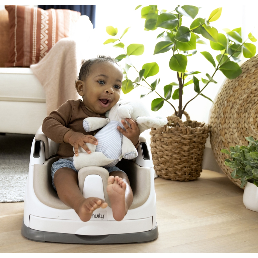 Ingenuity - Asiento elevador 2en1 BABY BASE beige