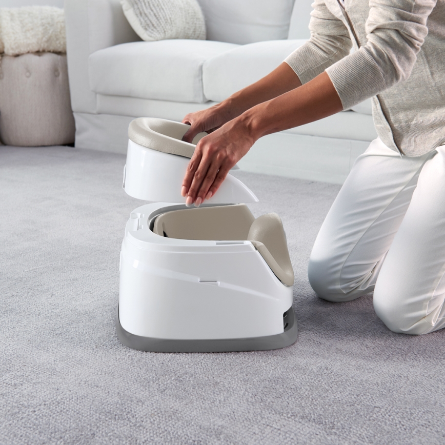 Ingenuity - Asiento elevador 2en1 BABY BASE beige