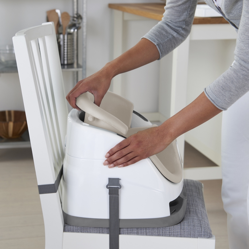 Ingenuity - Asiento elevador 2en1 BABY BASE beige