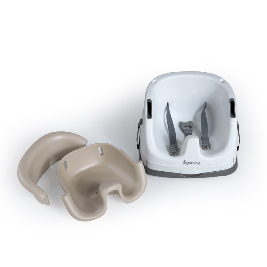 Ingenuity - Asiento elevador 2en1 BABY BASE beige