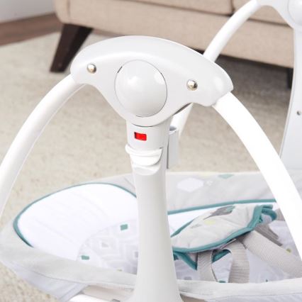 Ingenuity - Columpio vibrador para bebés con melodía 2en1 NASH 4xLR20
