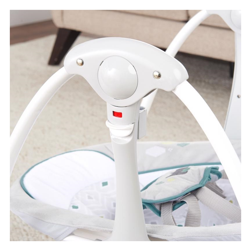 Ingenuity - Columpio vibrador para bebés con melodía 2en1 NASH 4xLR20