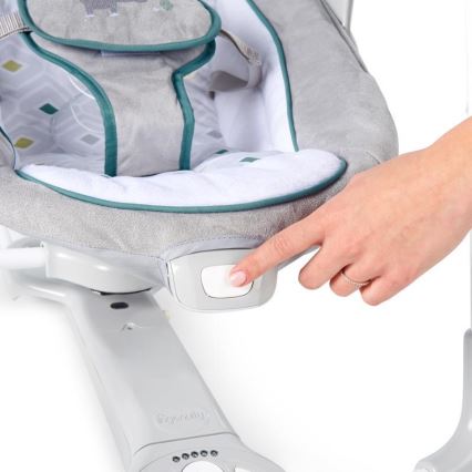 Ingenuity - Columpio vibrador para bebés con melodía 2en1 NASH 4xLR20