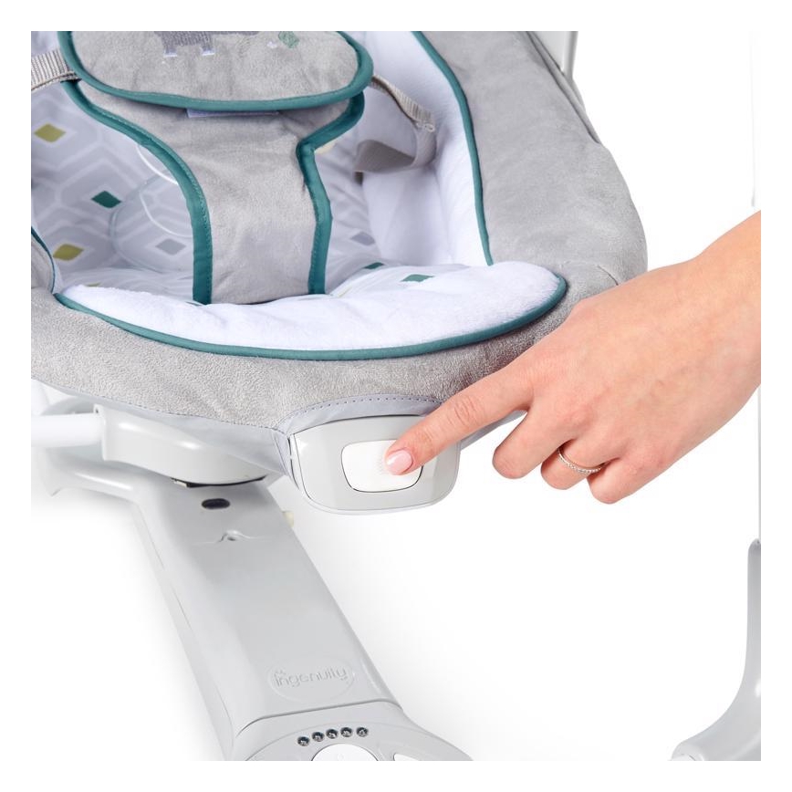 Ingenuity - Columpio vibrador para bebés con melodía 2en1 NASH 4xLR20
