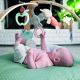 Ingenuity - Manta de bebé para jugar LOAMY menta/gris