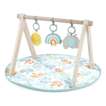 Ingenuity - Manta infantil para jugar con un trapecio de madera SOL VALLEY