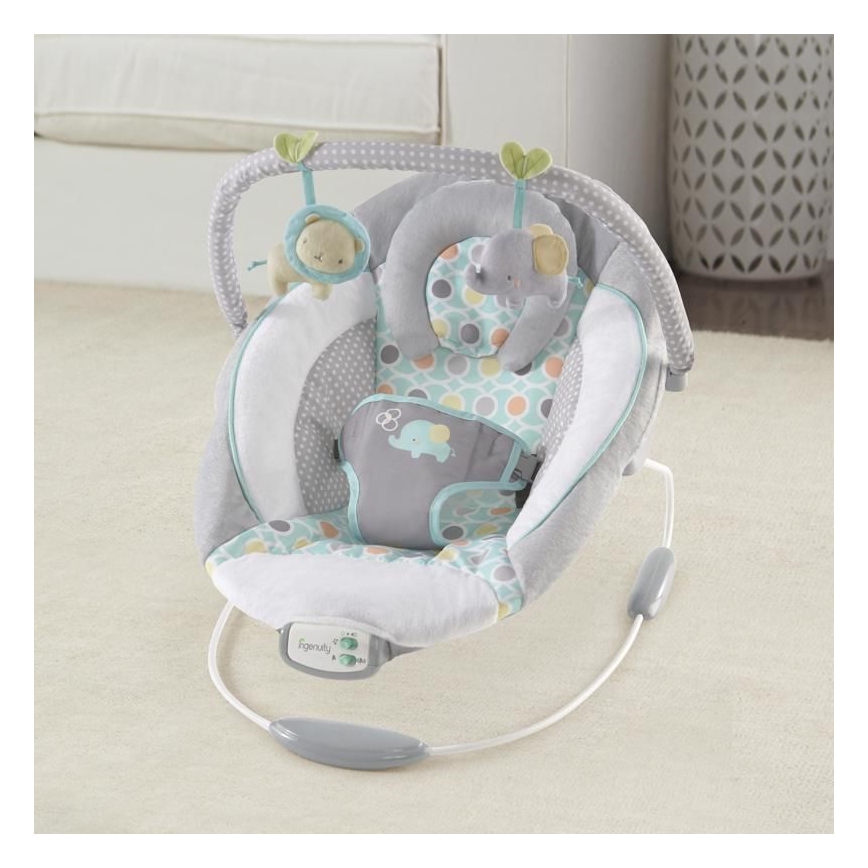 Ingenuity - Tumbona vibradora para bebés con melodía MORRISON 3xC