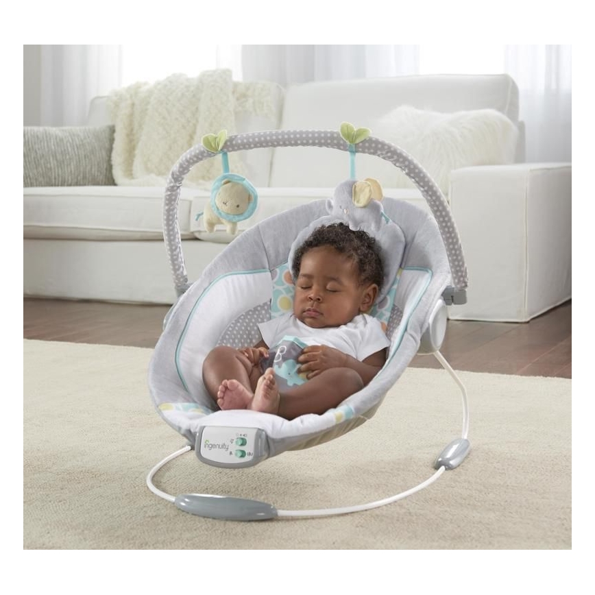 Ingenuity - Tumbona vibradora para bebés con melodía MORRISON 3xC